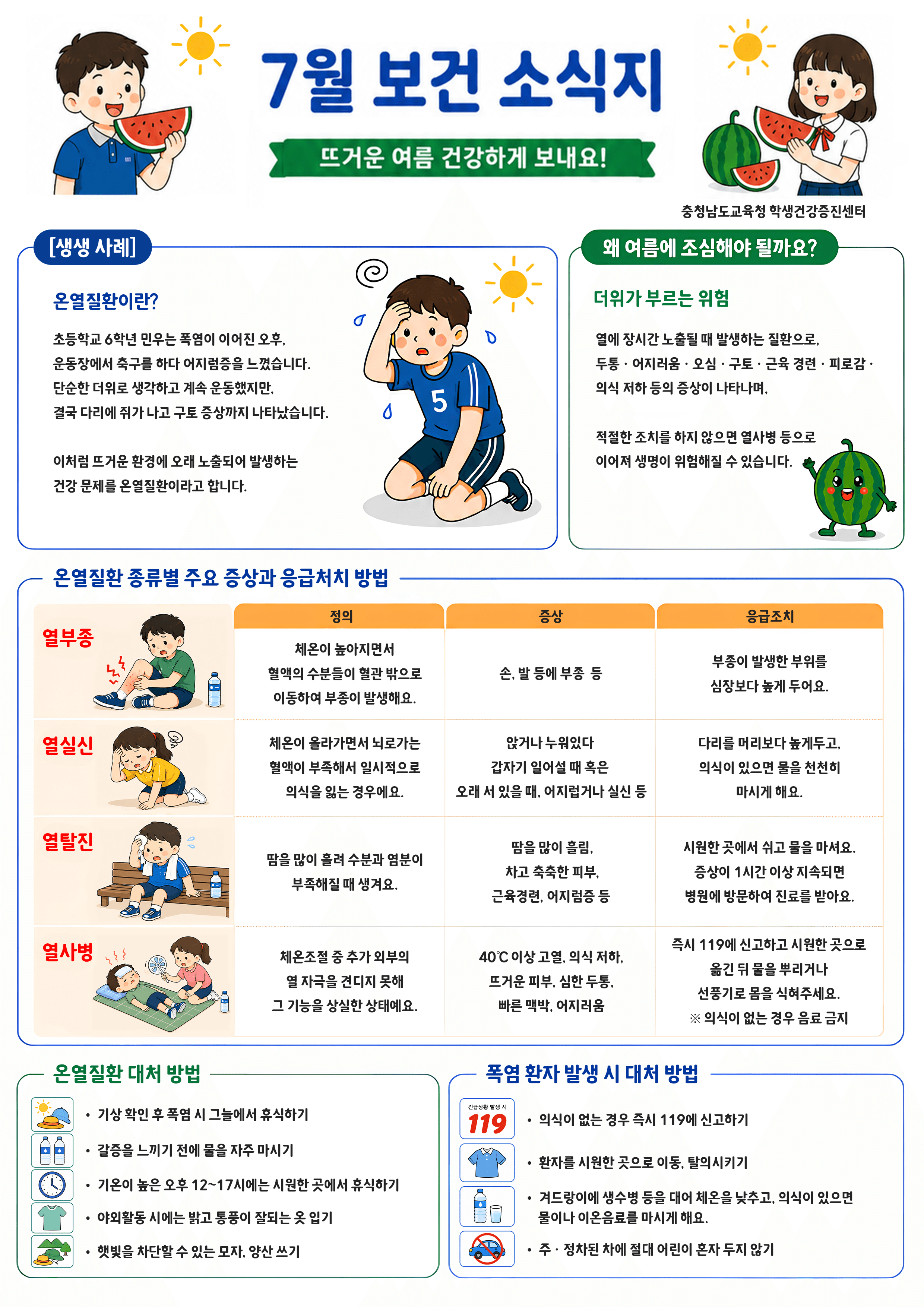 여름철 온열질환 예방법 대표 이미지